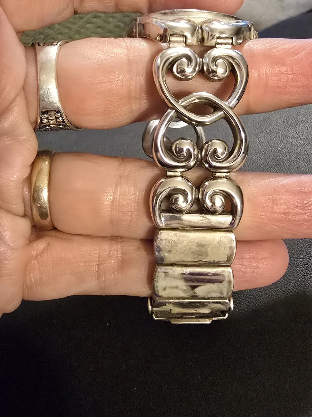 Brighton Silver Heart Accent Women's Bracelet Watch - Silver